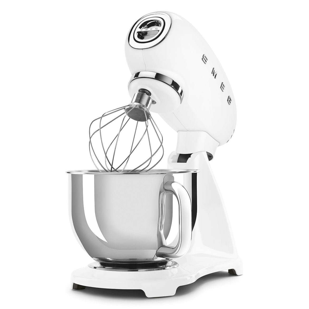 Batidora Smeg, Estilos años 50, 800W-220V, Blanco Full Collor, SMF03WHEU