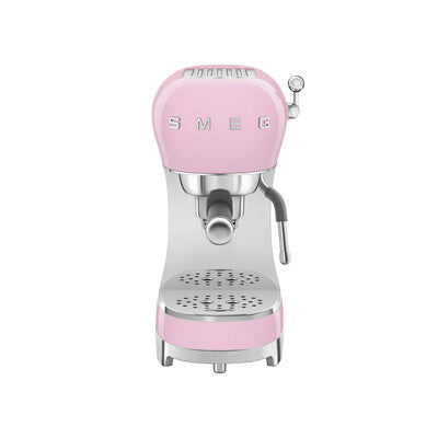 Cafetera Espresso Manual Smeg, Estilo años 50, 1350w, Rosa, ECF02PKEU