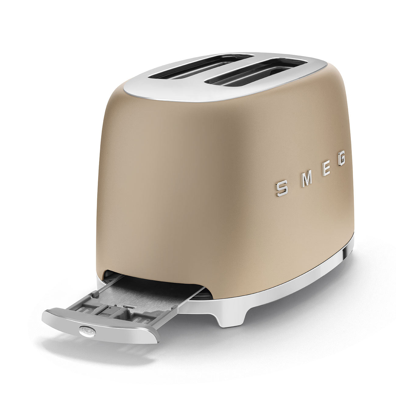 Tostadora Smeg, 2x2, Estilo años 50, Champagne Opaco,