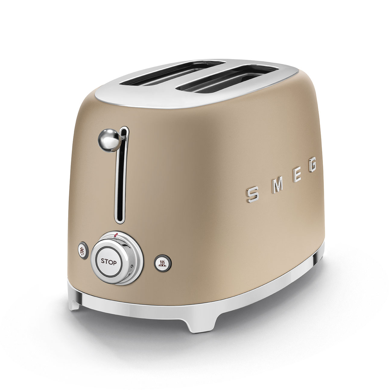 Tostadora Smeg, 2x2, Estilo años 50, Champagne Opaco,