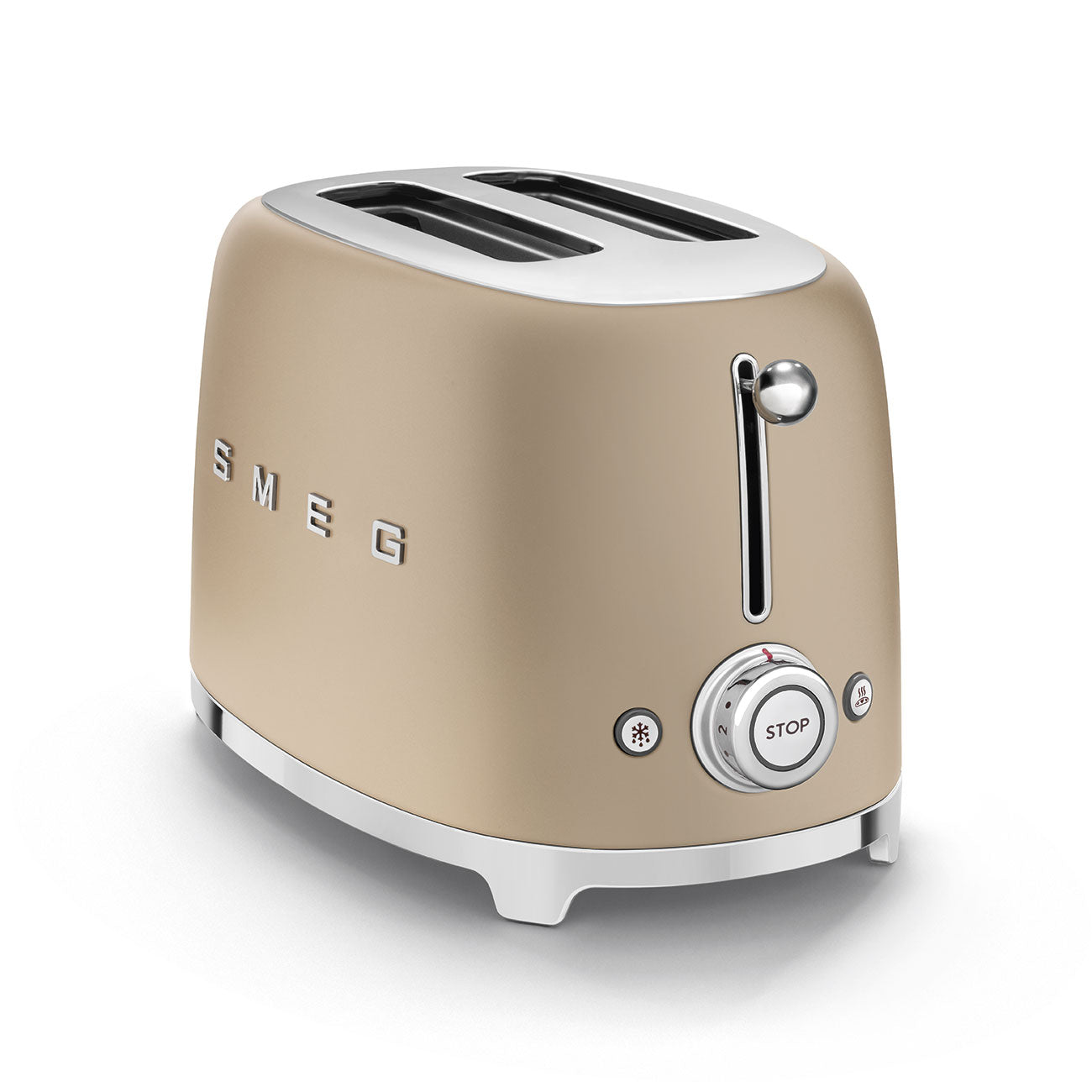 Tostadora Smeg, 2x2, Estilo años 50, Champagne Opaco,