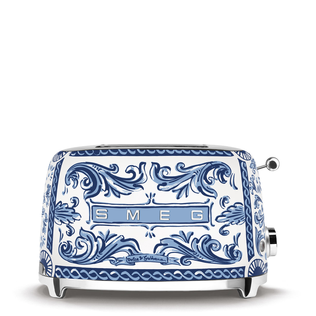 Tostadora Smeg, 2x2, Estilo Años 50, Dolce Gabbana Azul Mediterraneo, TSF01DGBEU