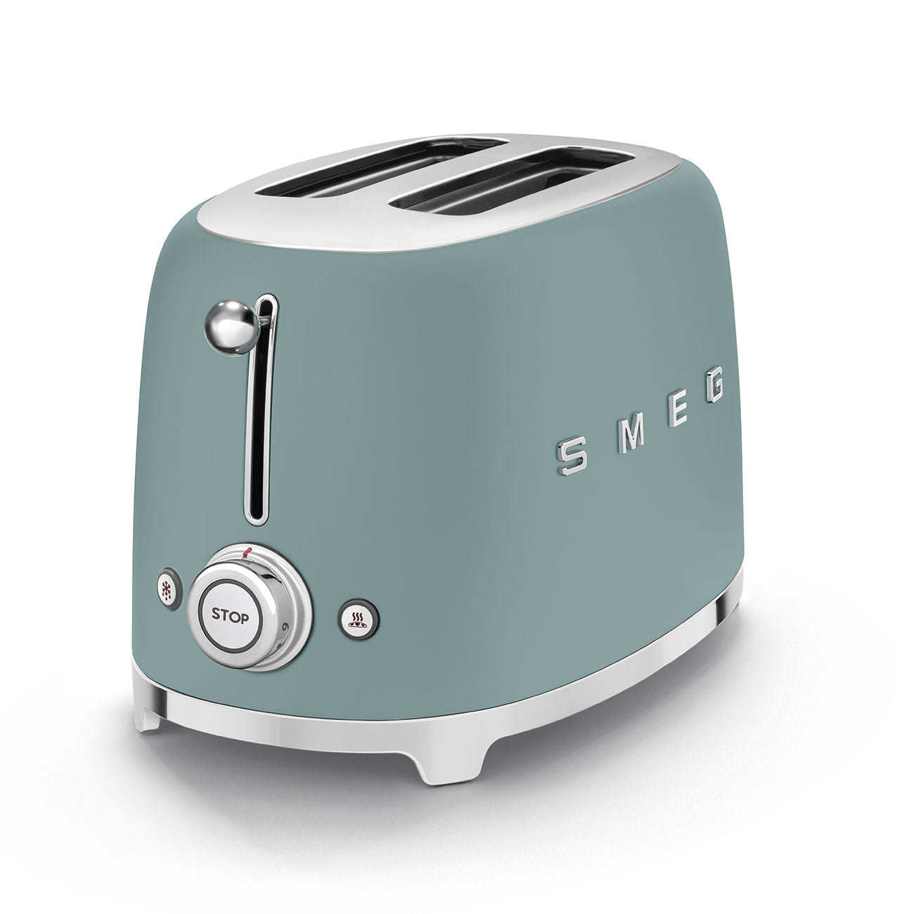 Tostadora Smeg, 2x2, Estilo años 50, Verde Esmeralda, TSF01EGMEU