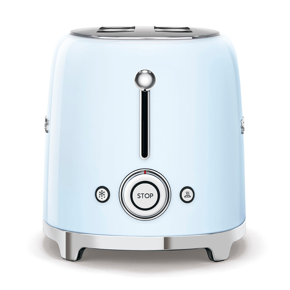 Tostadora Smeg, 2x2, Estilo años 50, Azul, TSF01PBEU