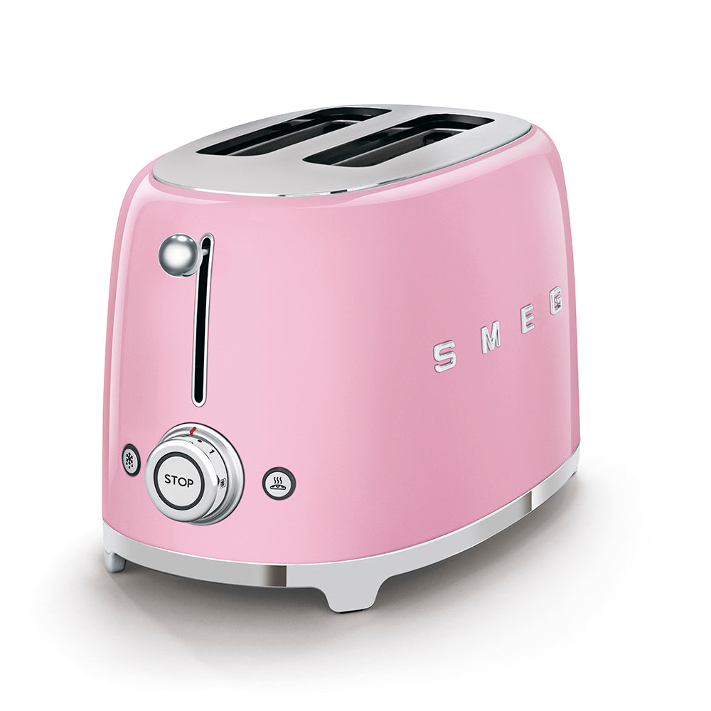 Tostadora Smeg, 2x2, Estilo años 50, Rosa, TSF01PKEU