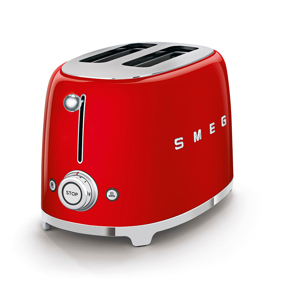 Tostadora Smeg, 2x2, Estilo años 50, Rojo, TSF01RDEU