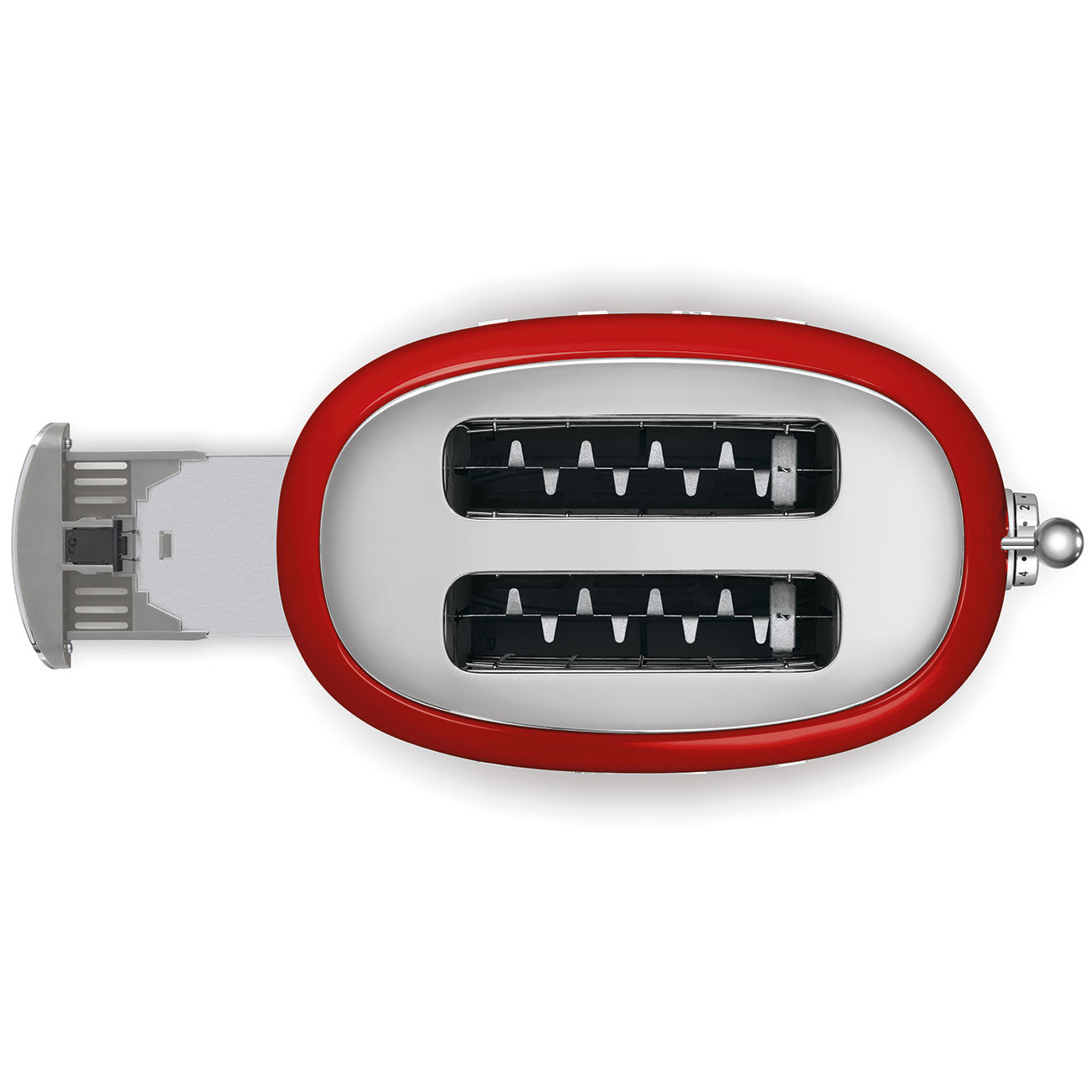 Tostadora Smeg, 2x2, Estilo años 50, Rojo, TSF01RDEU