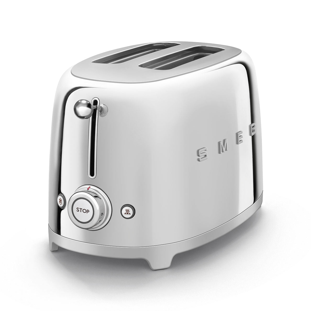 Tostadora Smeg, 2x2, Estilo años 50, 950W 220-240v, Acero, TSF01SSEU