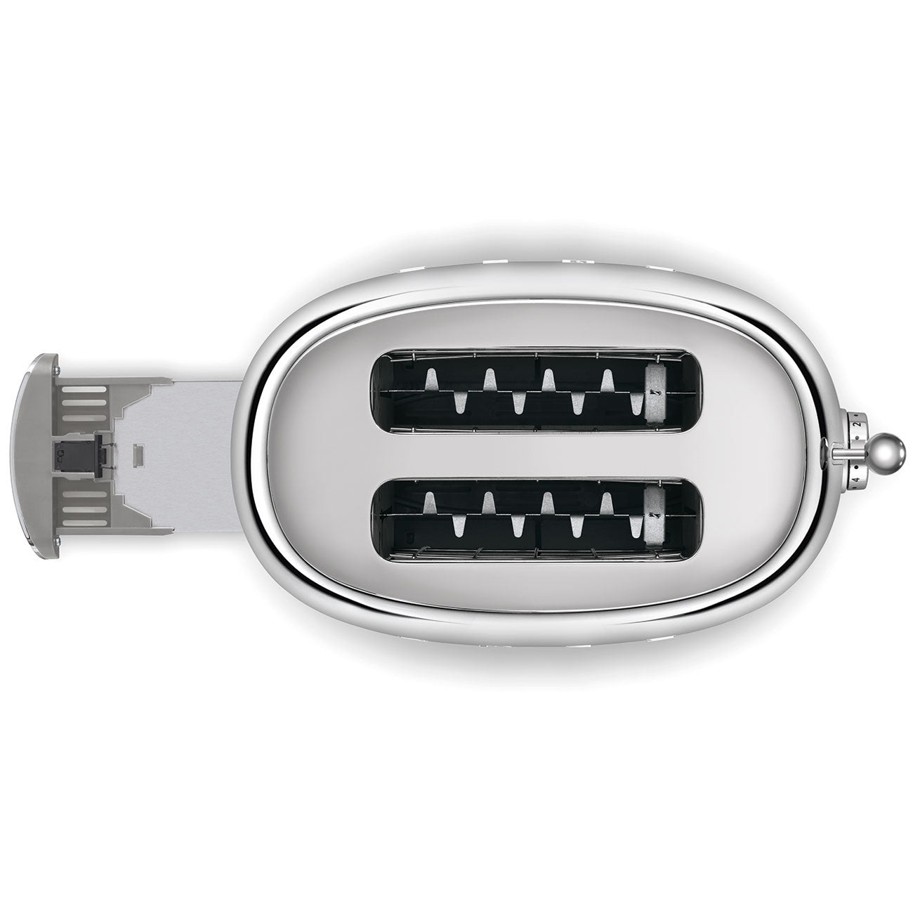 Tostadora Smeg, 2x2, Estilo años 50, 950W 220-240v, Acero, TSF01SSEU
