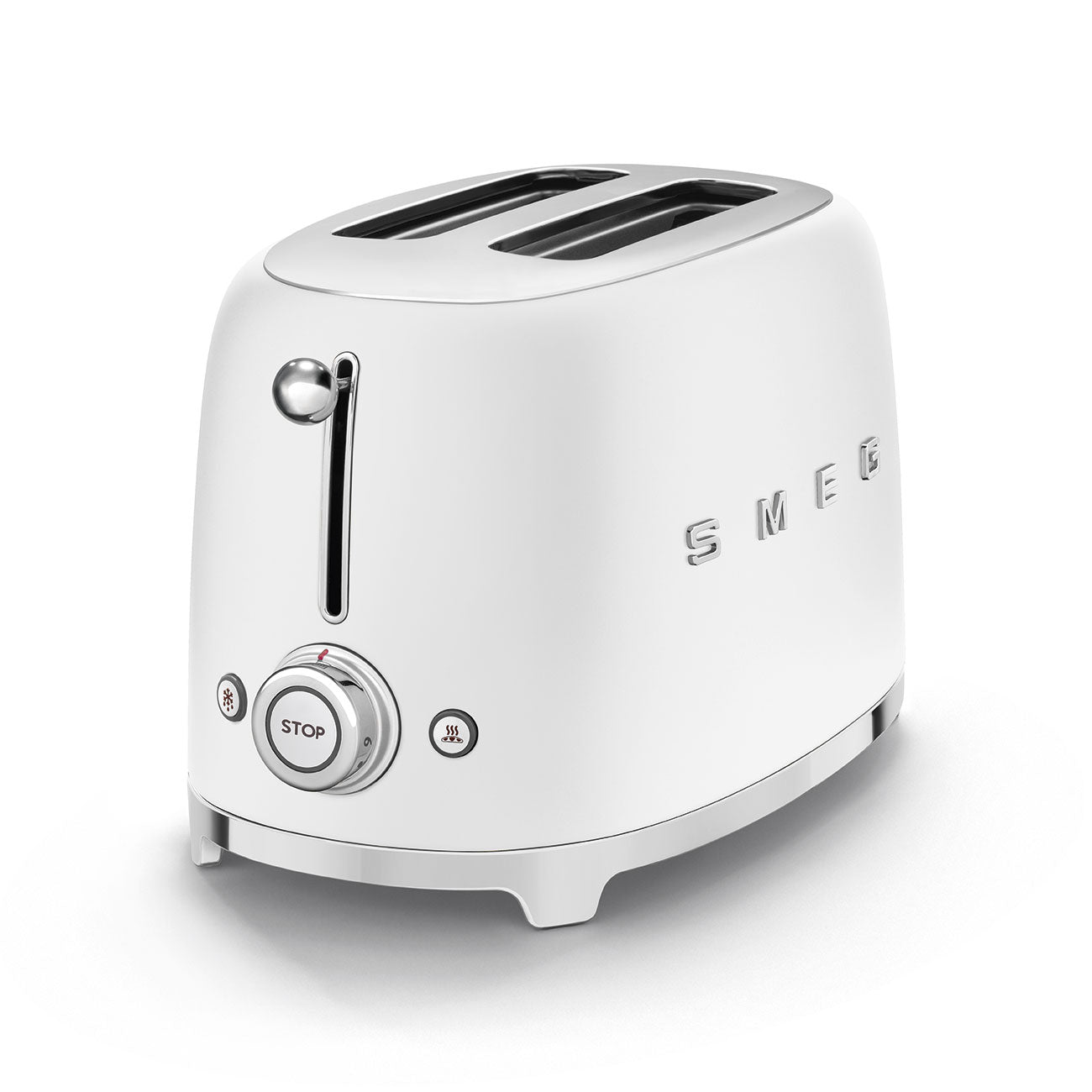 Tostadora Smeg, 2x2, Estilo años 50, Blanco,  TSF01WHEU