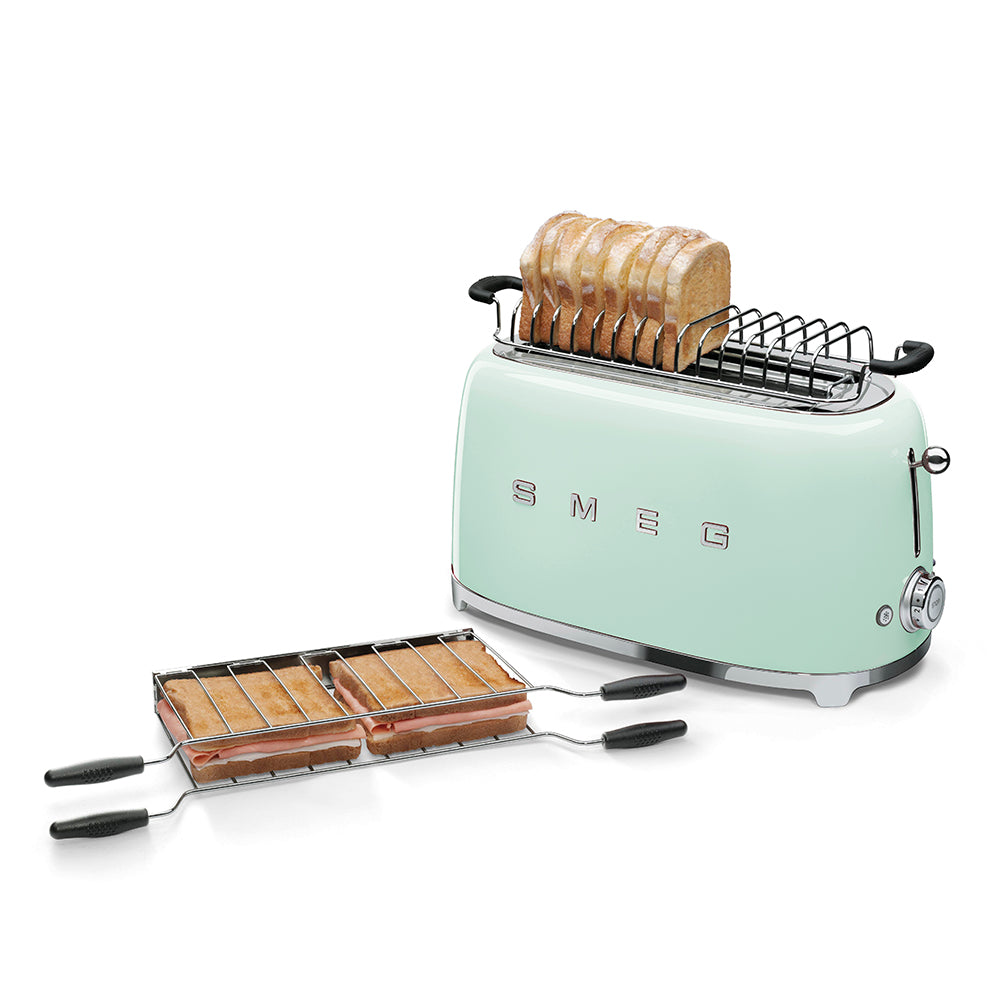 Tostadora Smeg 2x4, Estilo Años 50, 950W 220-240v, Verde Pastel, TSF02PGEU