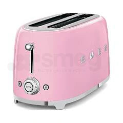 Tostadora Smeg 2x4, Estilo Años 50, 950W 220-240v, Rosa, TSF02PKEU