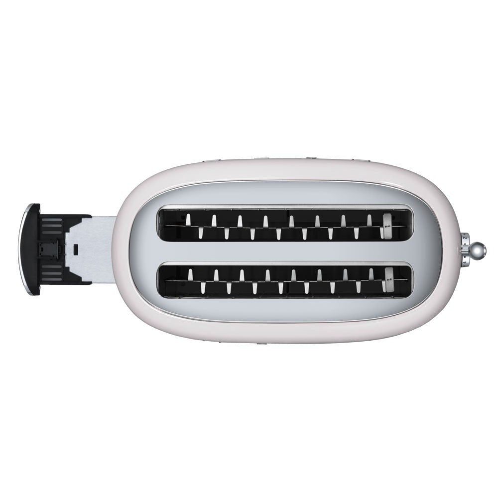 Tostadora Smeg 2x4, Estilo Años 50, 950W 220-240v, Blanco, TSF02WHEU